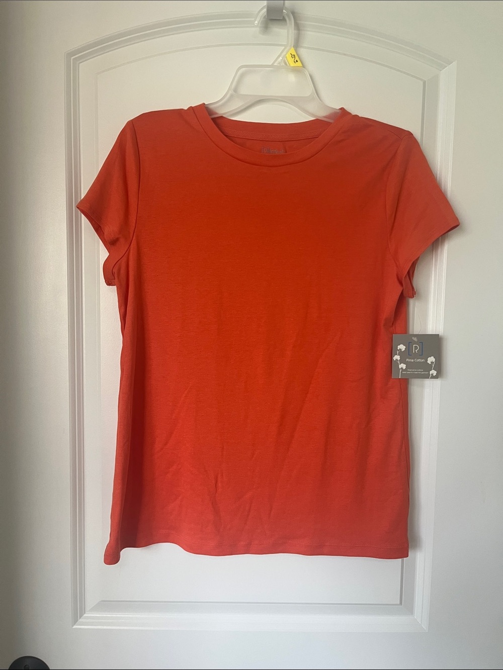 Relativity Short Sleeve Tee in Coral Orange